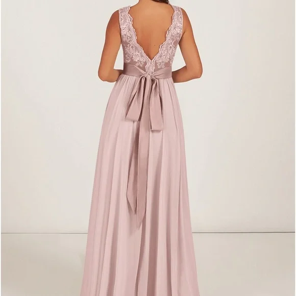 Azazie Dusty Rose Bridesmaid Dress “Gertrude” - Picture 3 of 15